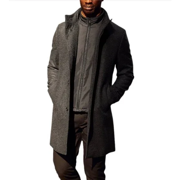 Ted Baker Margate Funnel Neck Coat Ted Size 6 (US Size 2XL)